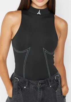 High Neck Racer Bodysuit -^Manière De Voir New