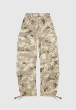High Waisted Camo Cargo Pants - Beige^Manière De Voir Clearance