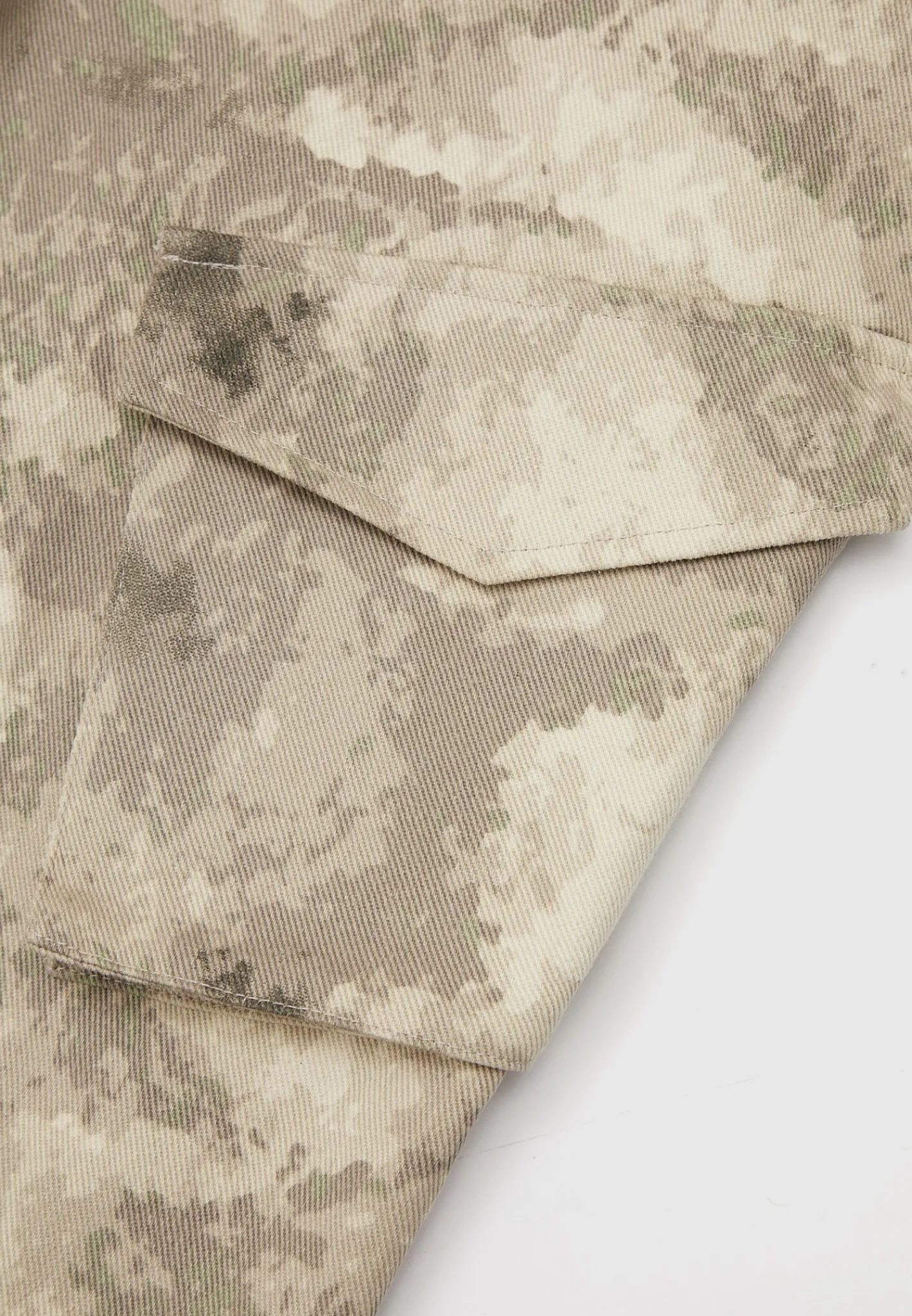High Waisted Camo Cargo Pants - Beige^Manière De Voir Clearance