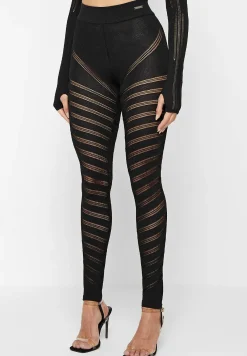 High Waisted Knitted Spiral Contour Leggings -^Manière De Voir Sale
