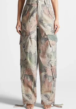 High Waisted Renaissance Camo Cargo Pants -^Manière De Voir Outlet