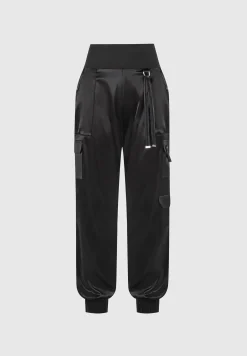 High Waisted Satin Cargo Trousers -^Manière De Voir Clearance