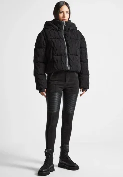 2-in-1 Cable Knit Puffer Jacket/Gilet -^Manière De Voir Fashion