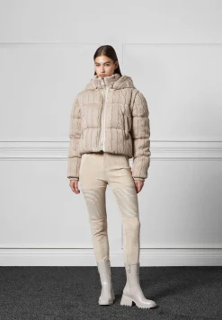2-in-1 Cable Knit Puffer Jacket/Gilet -^Manière De Voir Hot