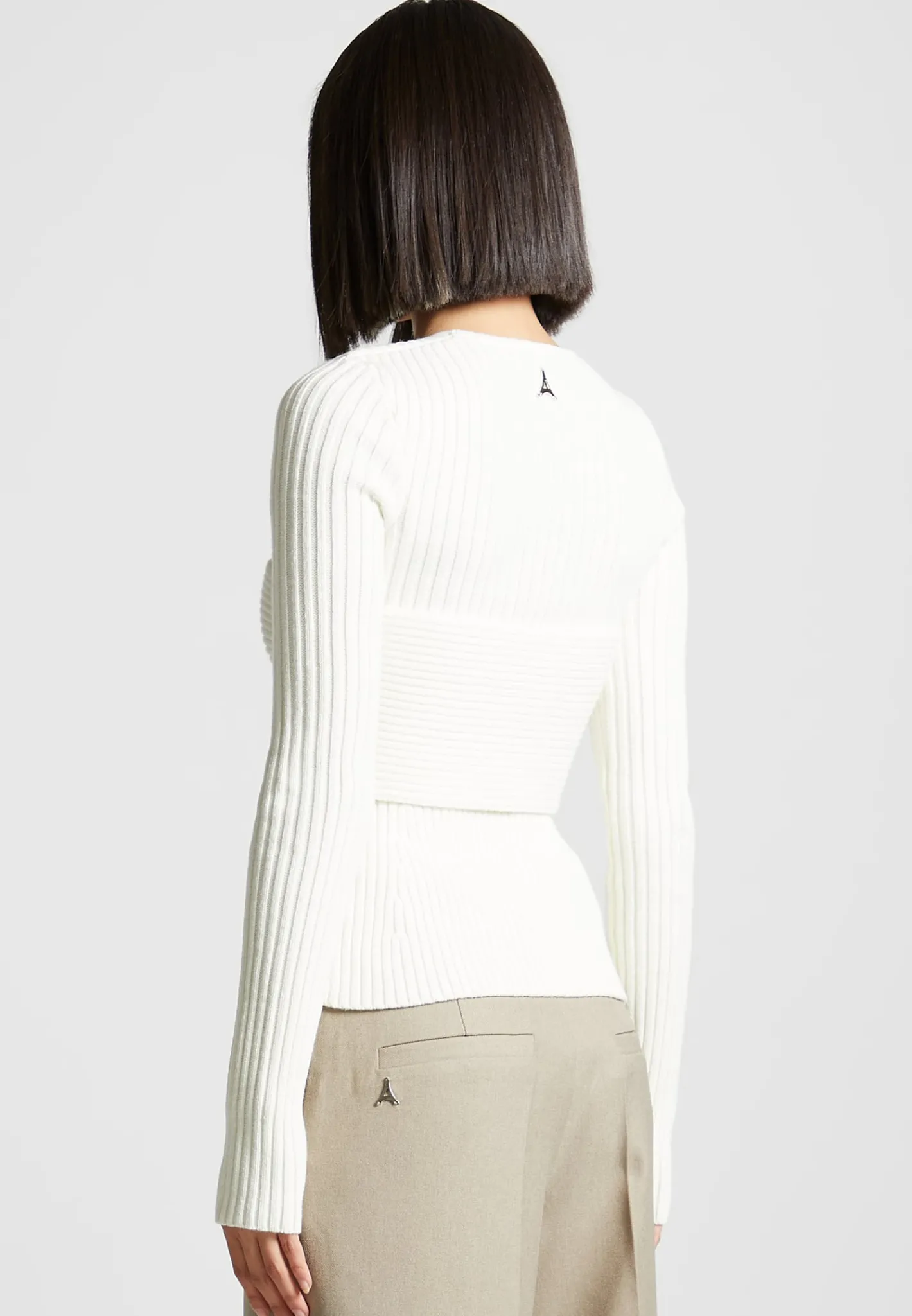 3-In-1 Knit Overlay Bandeau Cardigan - Off White^Manière De Voir Best