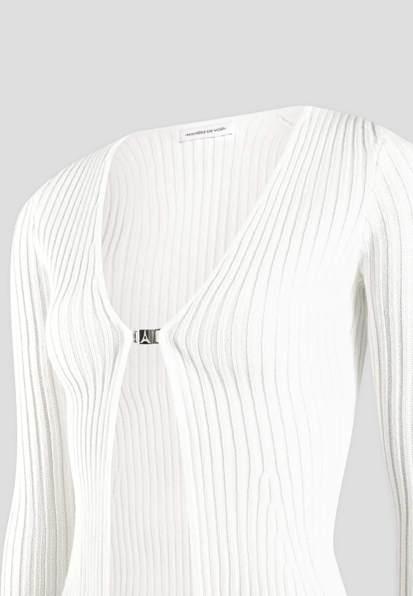 3-In-1 Knit Overlay Bandeau Cardigan - Off White^Manière De Voir Best
