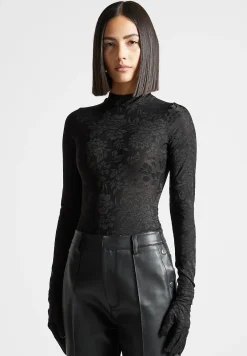 Jacquard Bodysuit with Gloves -^Manière De Voir Discount