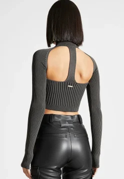 Knitted Backless Corset Top -^Manière De Voir Hot