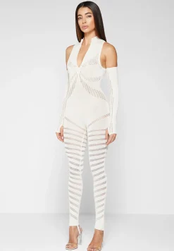 Knitted Contour Jumpsuit with Sleeves -^Manière De Voir Best