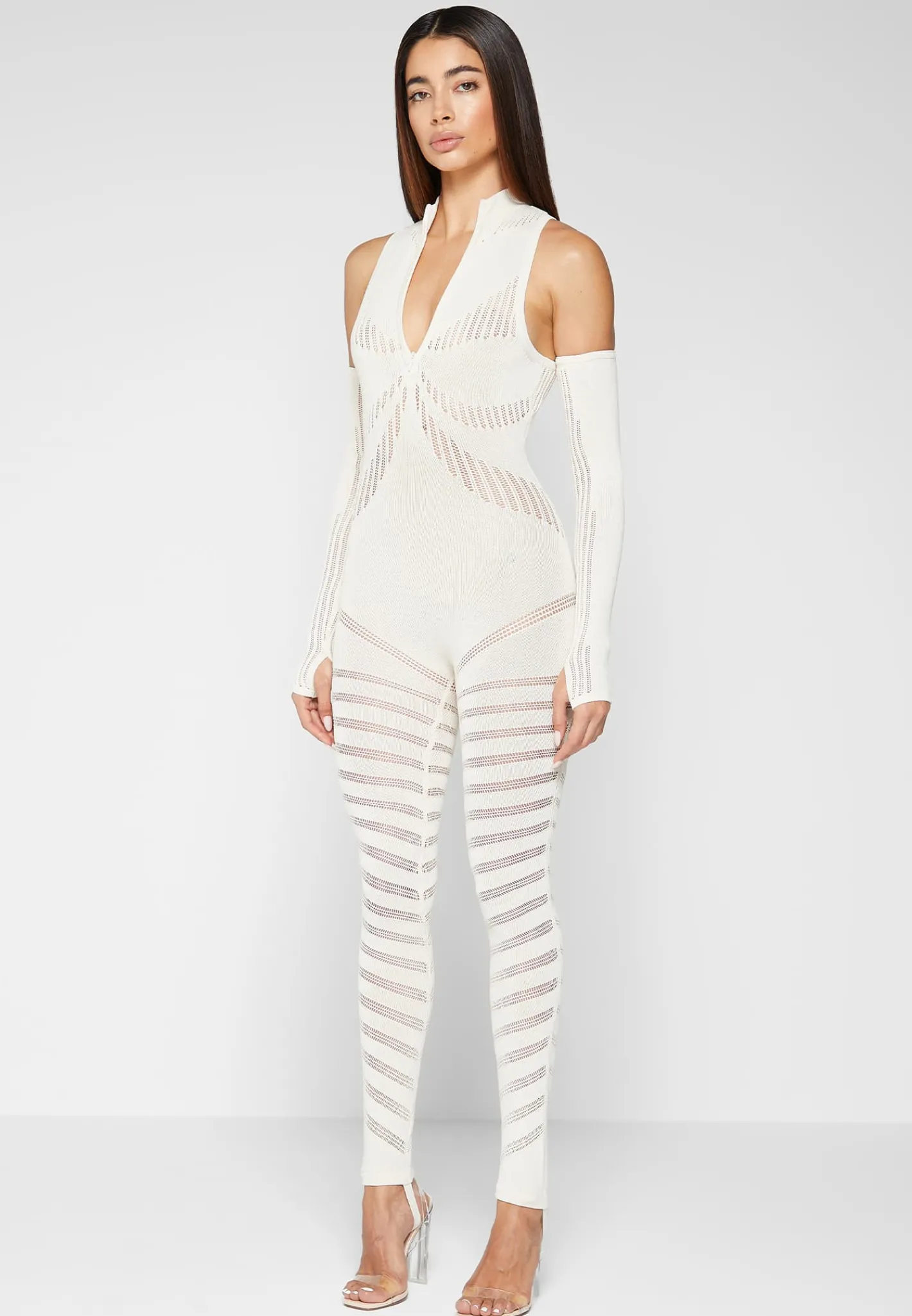 Knitted Contour Jumpsuit with Sleeves -^Manière De Voir Best