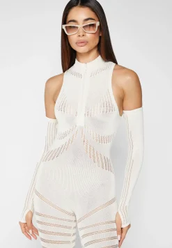 Knitted Contour Jumpsuit with Sleeves -^Manière De Voir Best
