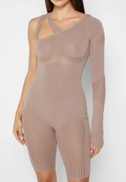 Knitted Contour One Sleeve Playsuit -^Manière De Voir Discount