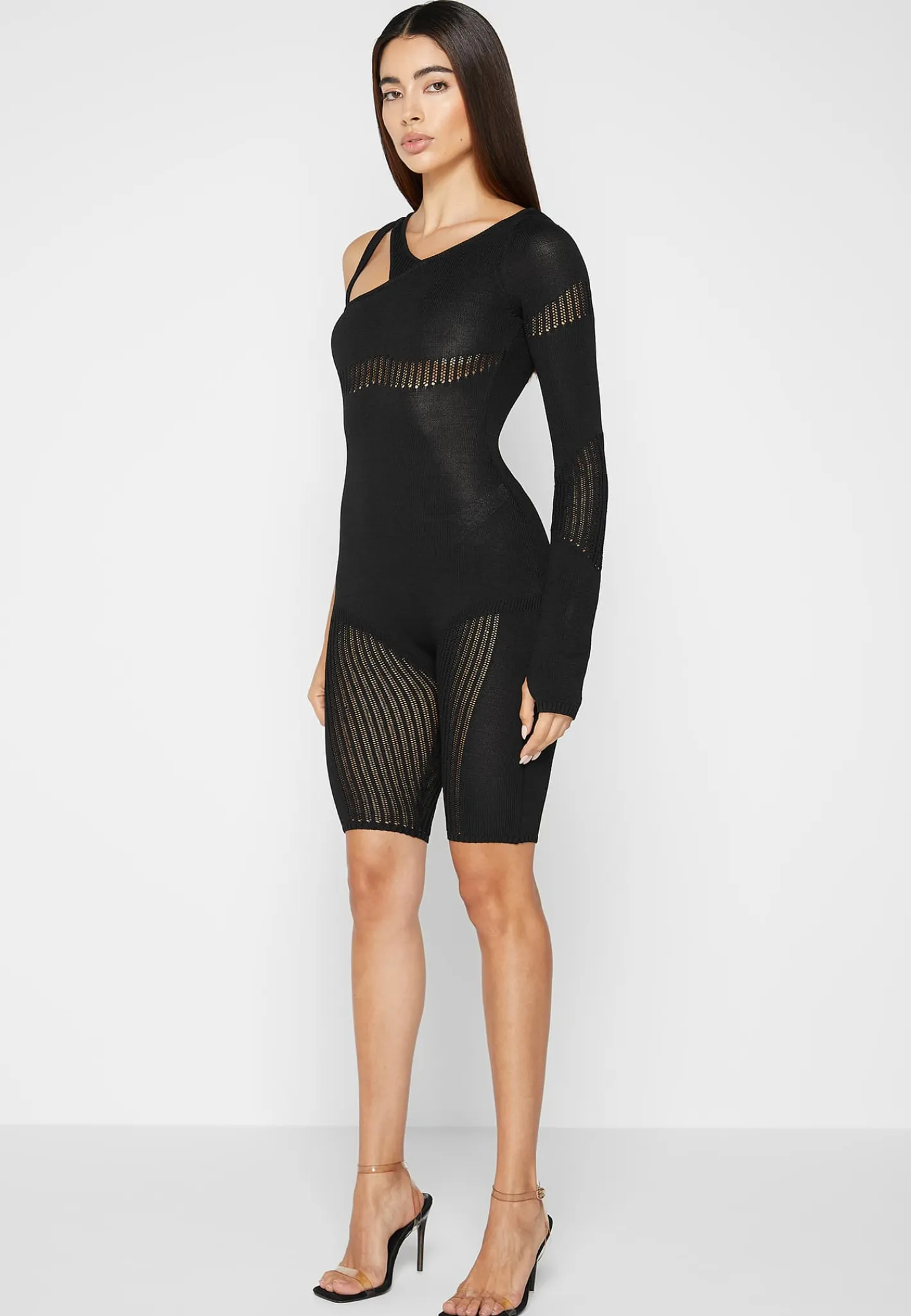 Knitted Contour One Sleeve Playsuit -^Manière De Voir Hot
