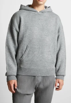 Knitted Hoodie - Light Grey Marl^Manière De Voir Hot