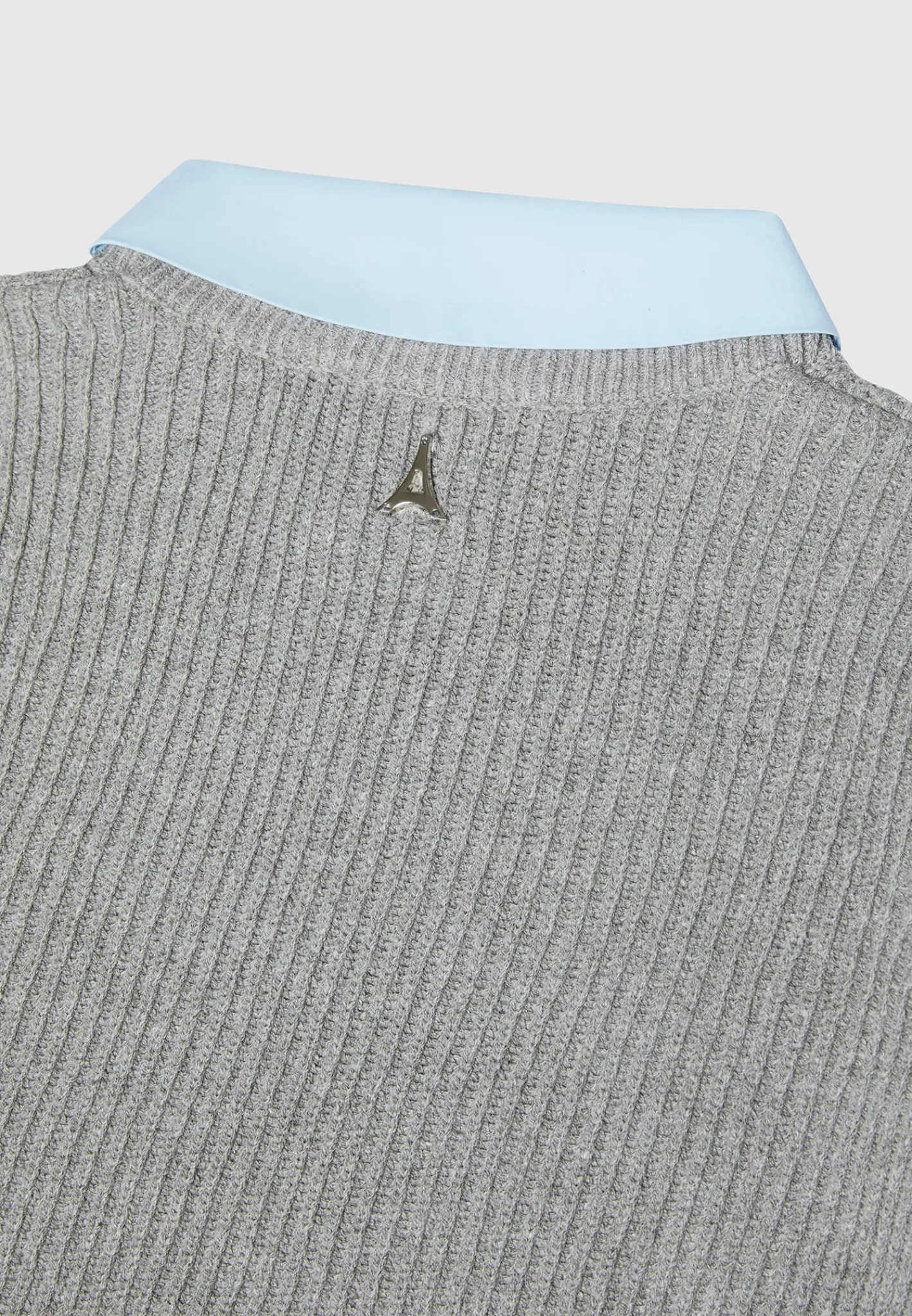 Knitted Jumper with Shirt Detail -^Manière De Voir Online