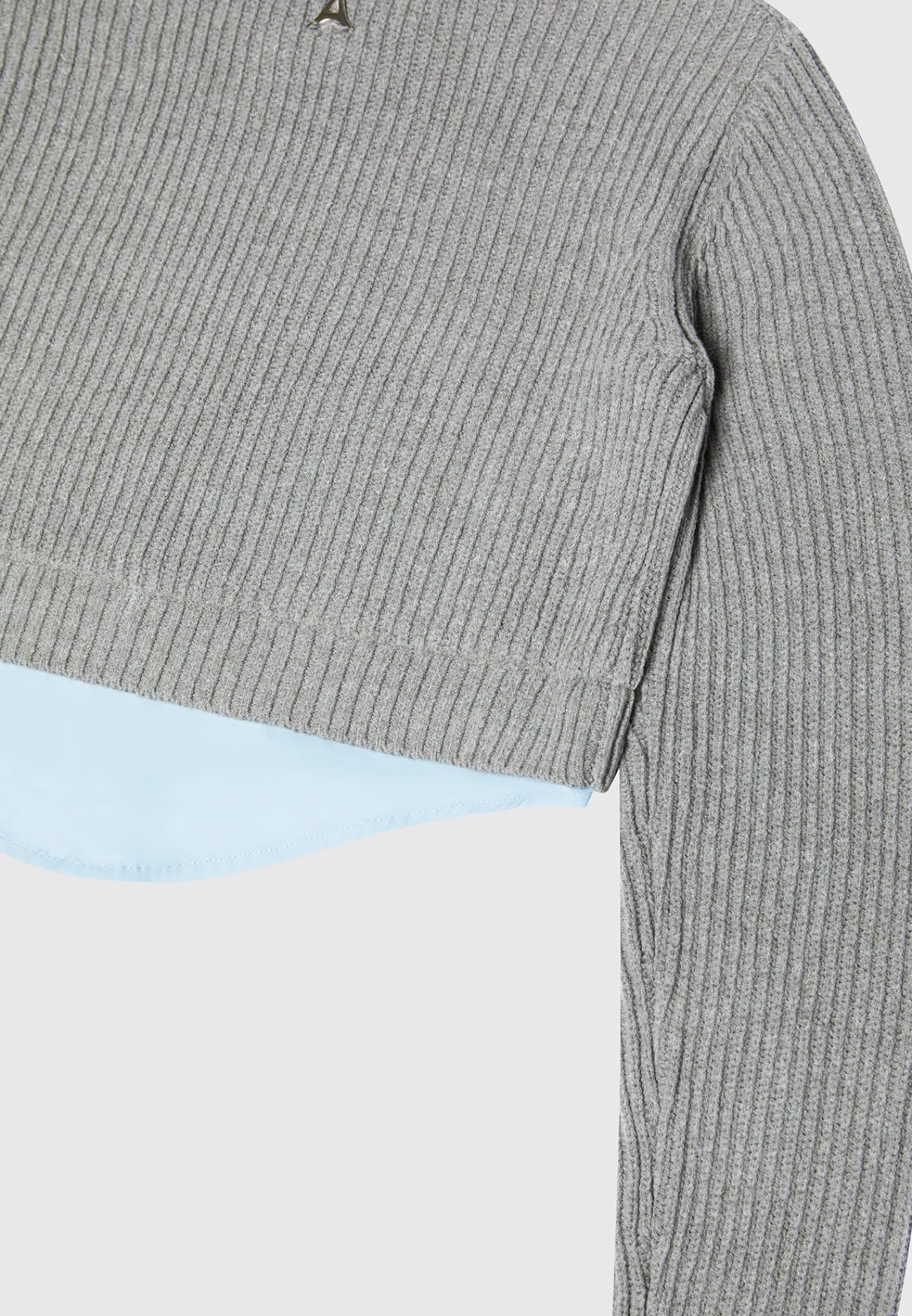 Knitted Jumper with Shirt Detail -^Manière De Voir Online