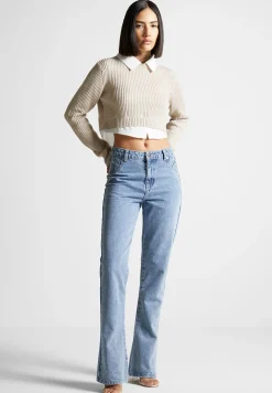 Knitted Jumper with Shirt Detail -^Manière De Voir Hot