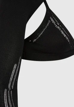 Knitted Sleeve Overlay with Bralette -^Manière De Voir Fashion