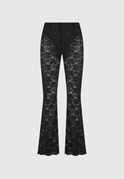 Lace Fit and Flare Trousers -^Manière De Voir Fashion