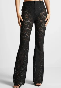 Lace Fit and Flare Trousers -^Manière De Voir Fashion