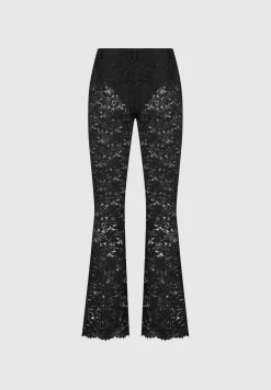 Lace Fit and Flare Trousers -^Manière De Voir Fashion
