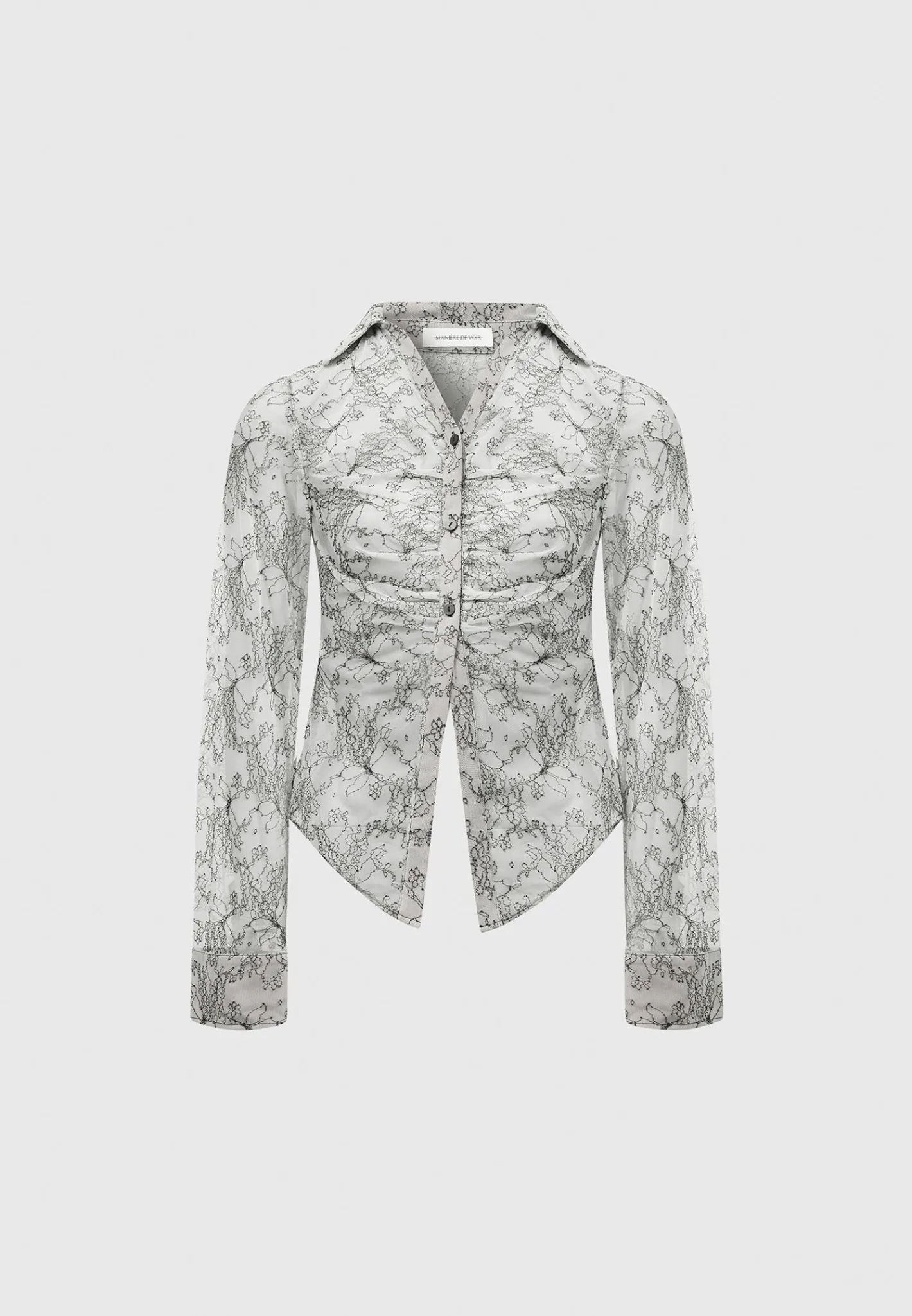 Lace Mesh Contour Shirt - Off White^Manière De Voir Best