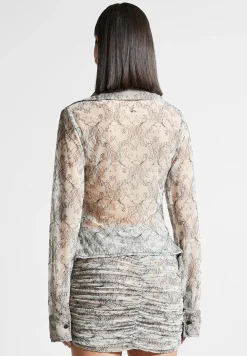 Lace Mesh Contour Shirt - Off White^Manière De Voir Best