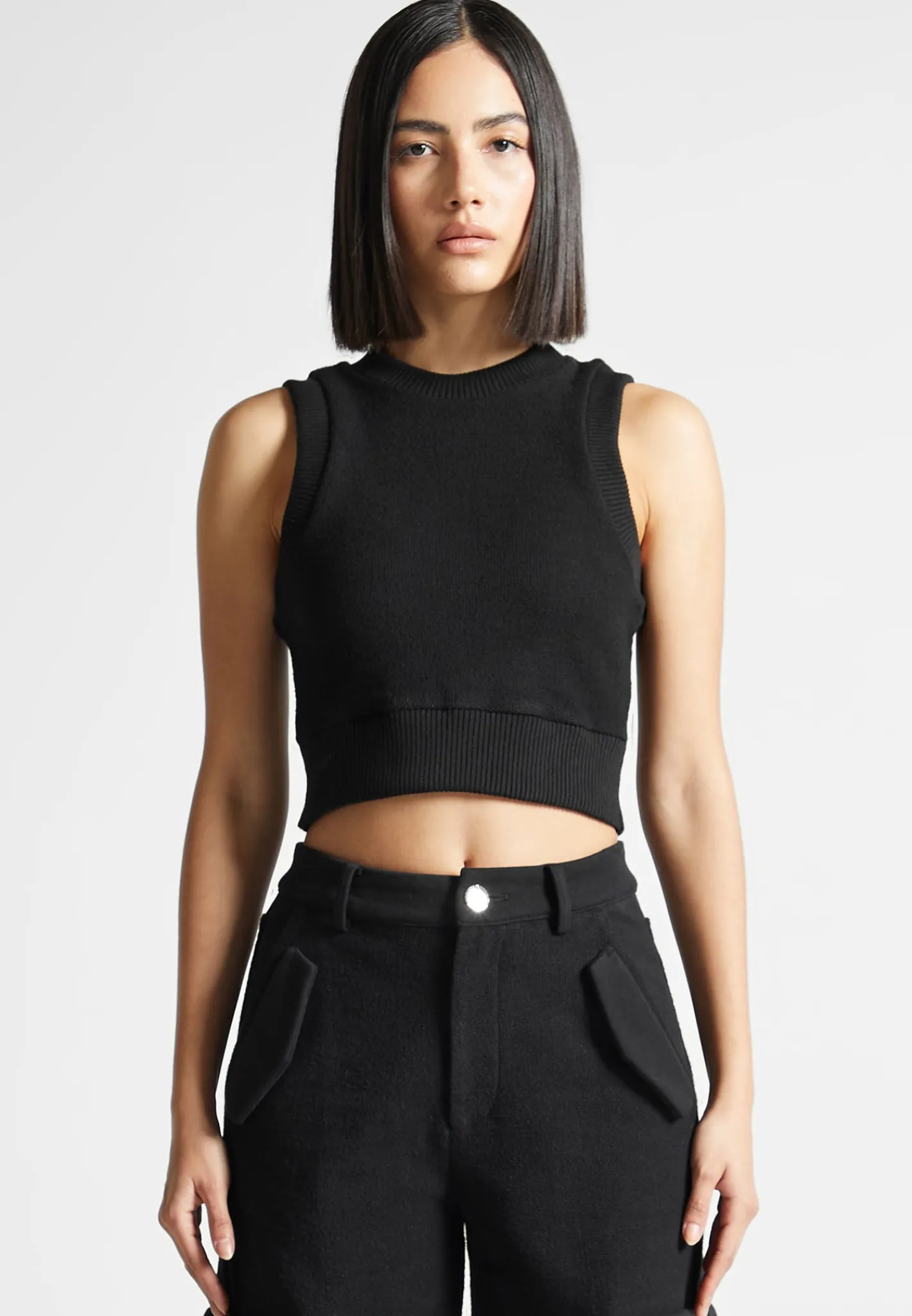 Loopback Racer Crop Top -^Manière De Voir Sale