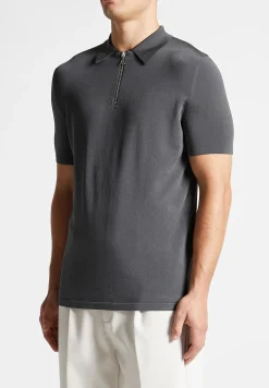 Luxe Polo Top With Zip -^Manière De Voir Fashion