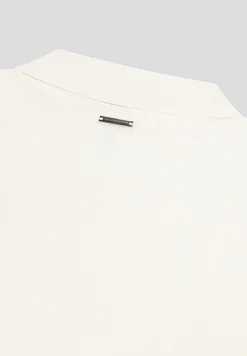 Luxe Polo Top With Zip - Off White^Manière De Voir Discount