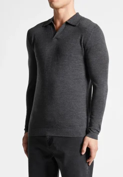 Merino Wool Long Sleeve Revere Polo Shirt -^Manière De Voir Online