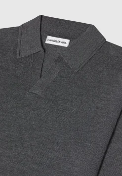 Merino Wool Long Sleeve Revere Polo Shirt -^Manière De Voir Online