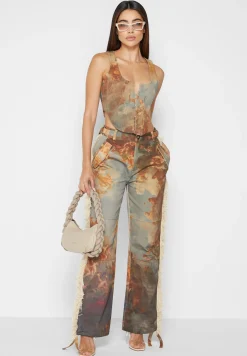 Mid Rise Art Cargo Pants with Tassels -^Manière De Voir Outlet