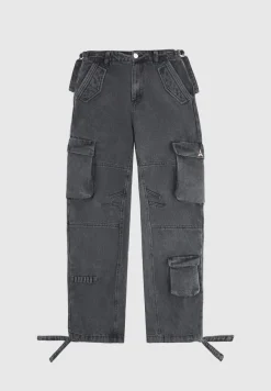 Mid Rise Cargo Pants - Washed Grey^Manière De Voir Online