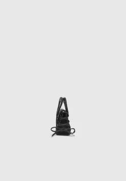 Miniature Caged Vegan Leather Lace Up Bag -^Manière De Voir Outlet