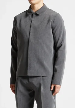 Minimal Boxy Jacket - Dark Grey^Manière De Voir Discount