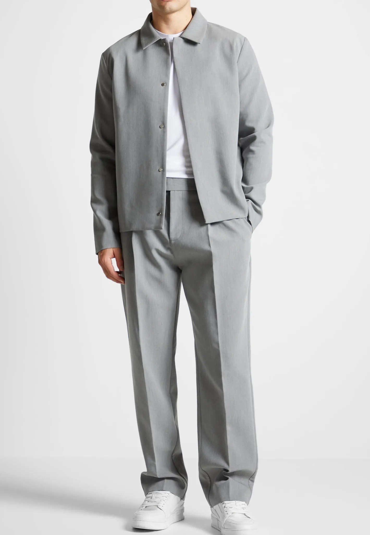 Minimal Boxy Jacket - Light Grey^Manière De Voir Sale