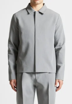 Minimal Boxy Jacket - Light Grey^Manière De Voir Sale