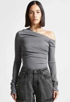 Neoprene Gathered Bodysuit -^Manière De Voir Fashion