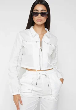 Nylon Contrast Stitch Track Jacket -^Manière De Voir Sale