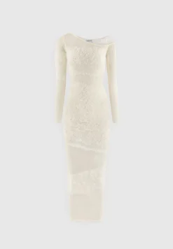 Off Shoulder Knitted Maxi Dress -^Manière De Voir Discount