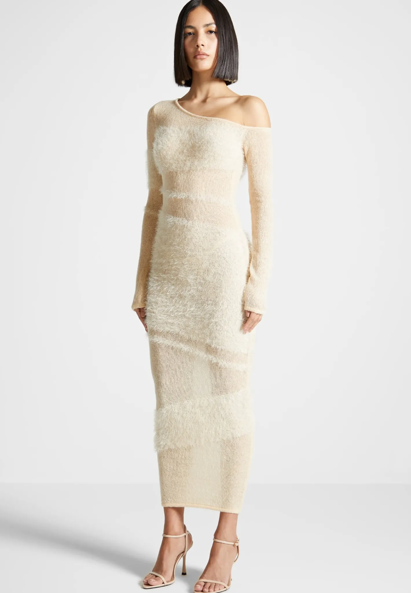 Off Shoulder Knitted Maxi Dress -^Manière De Voir Discount