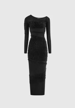 Off Shoulder Knitted Maxi Dress -^Manière De Voir Hot