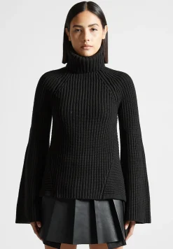 Open Back Knit Roll Neck Jumper -^Manière De Voir New
