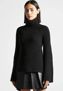 Open Back Knit Roll Neck Jumper -^Manière De Voir New