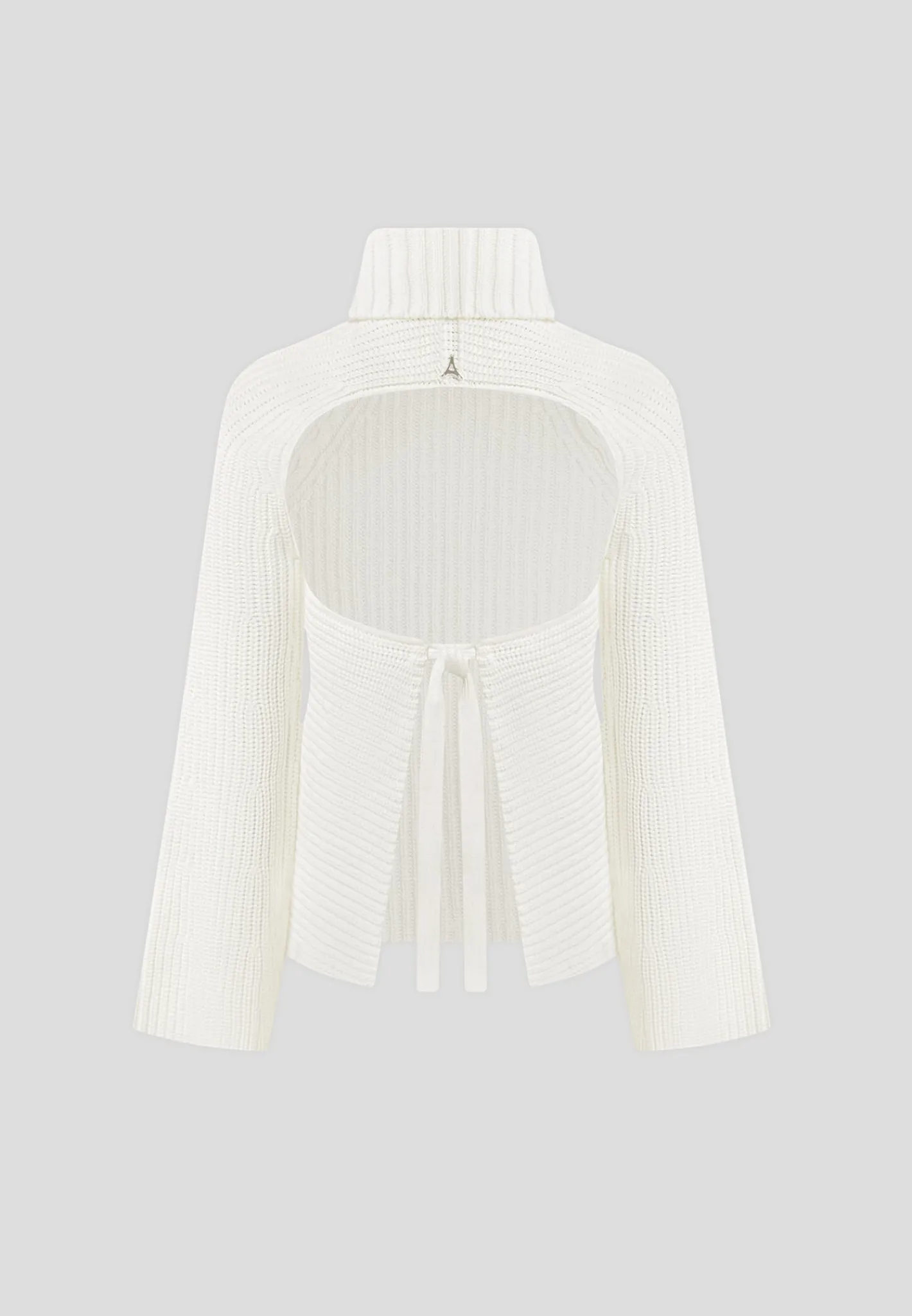 Open Back Knit Roll Neck Jumper - Off White^Manière De Voir Online