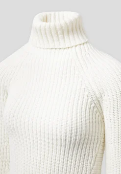 Open Back Knit Roll Neck Jumper - Off White^Manière De Voir Online