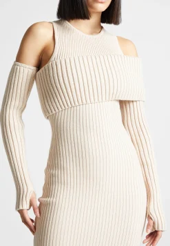 Overlay Knitted Midaxi Dress -^Manière De Voir Discount