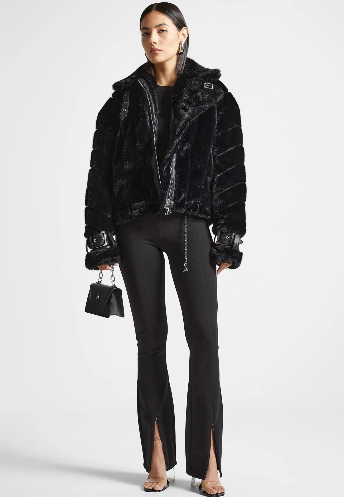 Oversized Ribbed Plush Jacket With Lapel -^Manière De Voir Outlet