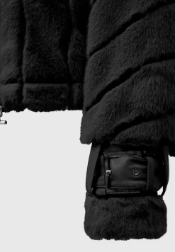Oversized Ribbed Plush Jacket With Lapel -^Manière De Voir Outlet
